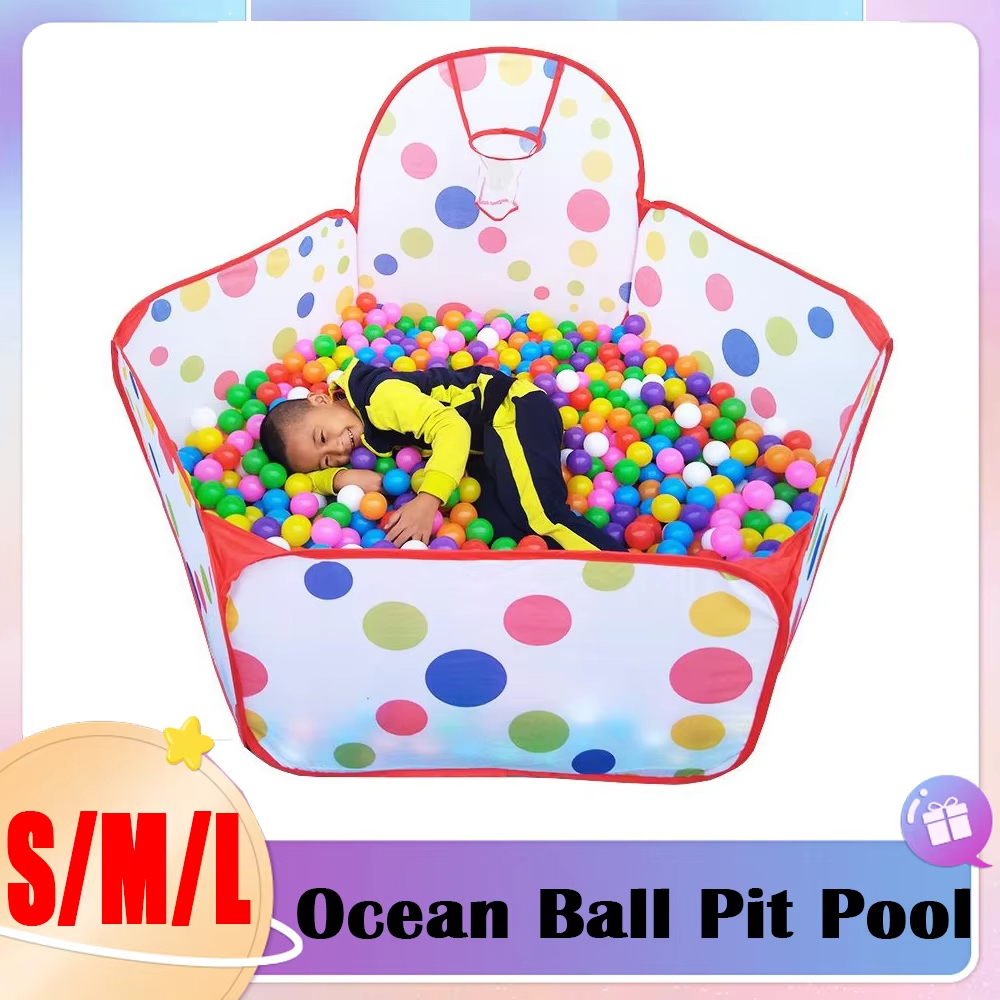 Kids Outdoor Play Tent - Składany piłka oceaniczna basen z koszem