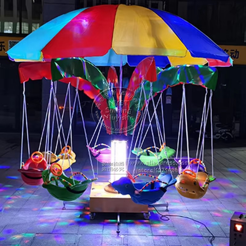 Kids Outdoor Umbrella Chair - Karuzela Parasolowa Karuzela Dziecięca Huśtawka Fotelka