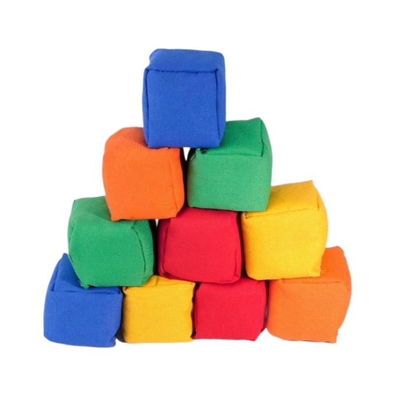 Kids Outdoor Bean Bag - Kolorowe Mini Pufy z Tkaniny Przenośne