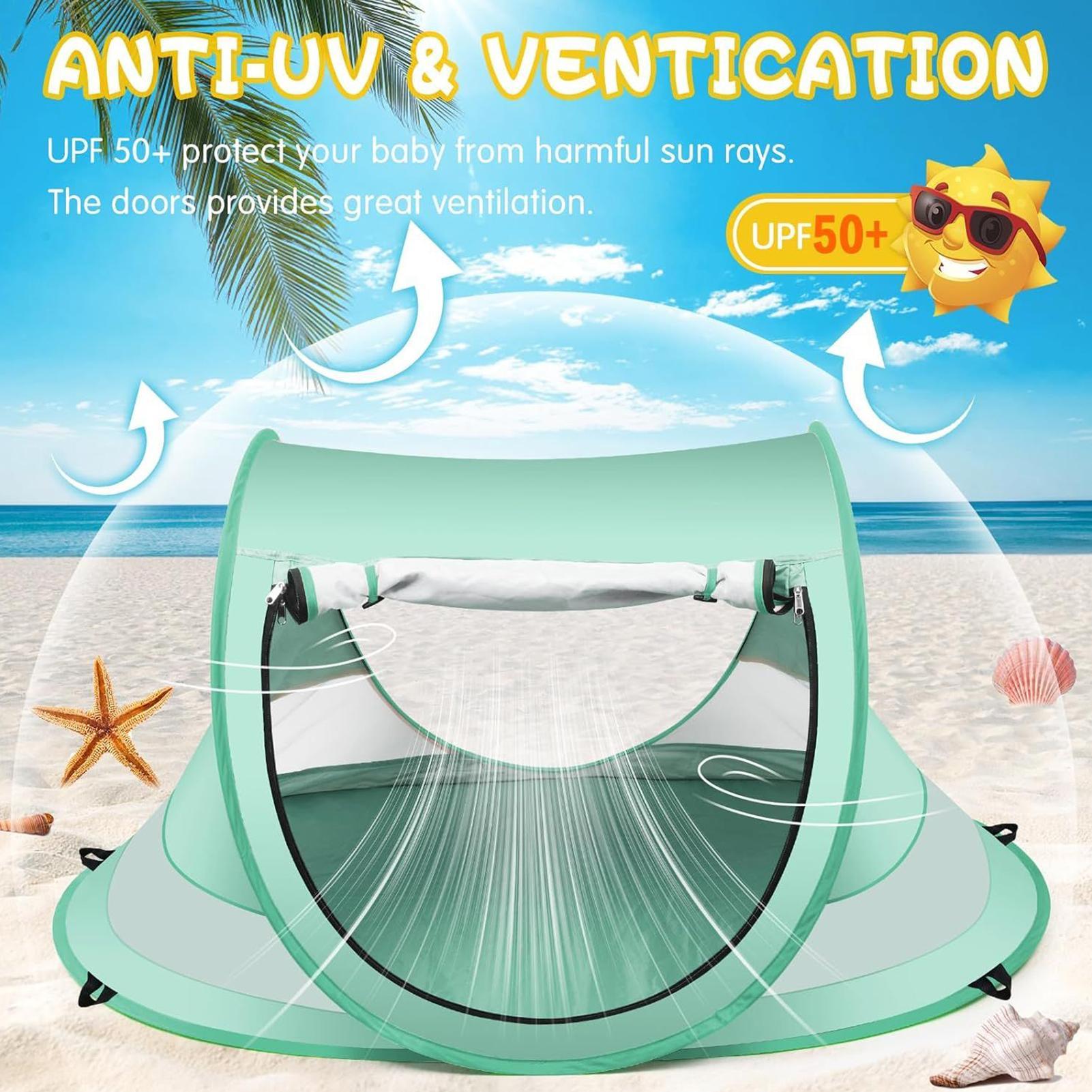 Kids Outdoor Play Tent - Namiot Plażowy dla Niemowląt Przenośny Daszek