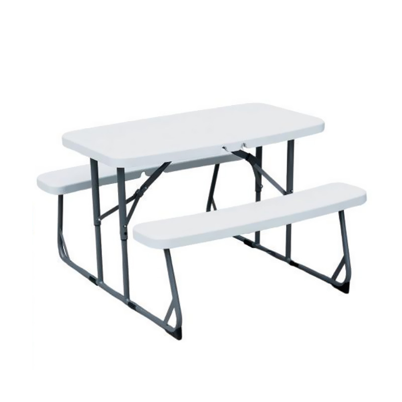 Kids Outdoor Folding Table - Zestaw składany plastikowy stół i ławki