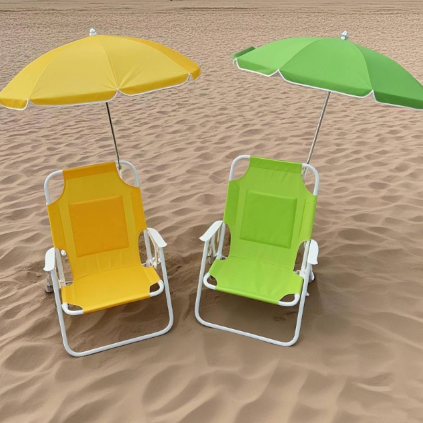 Kids Outdoor Umbrella Chair - Składane krzesełko plażowe dla dzieci z