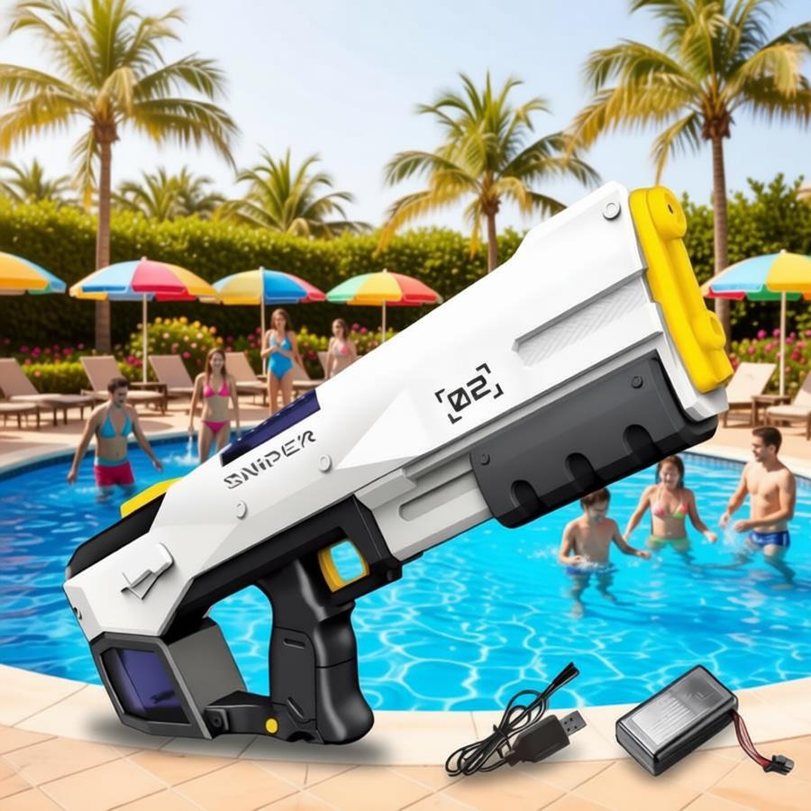 Kids Outdoor Clubhouse - W pełni automatyczny elektryczny pistolet na