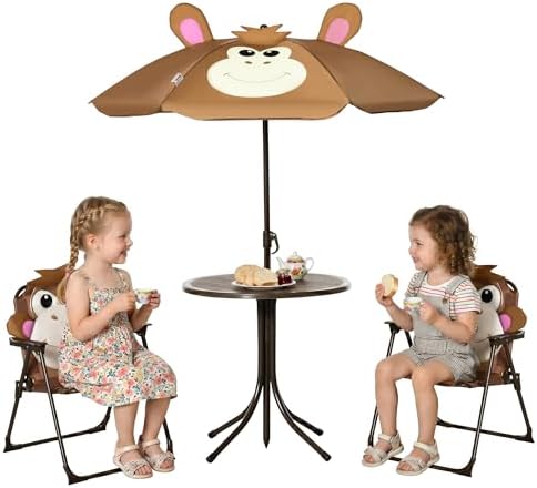 Kids Outdoor Folding Table - Zestaw stolik i krzesełki dla dzieci,