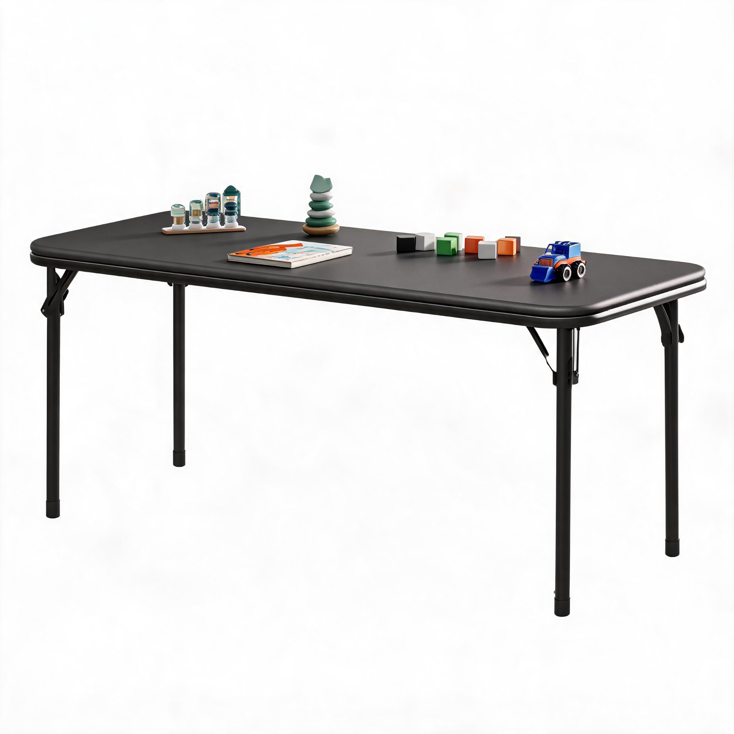 Kids Outdoor Folding Table - Prostokątny składany stół 47 cali, przenośny