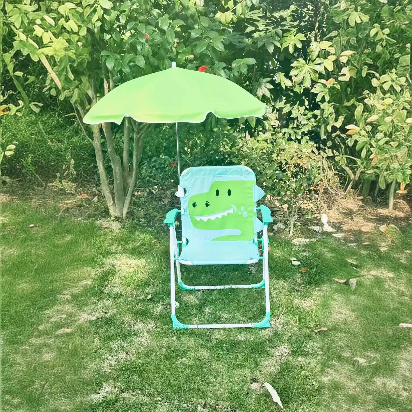 Kids Outdoor Umbrella Chair - DD4014 Przenośne Krzesło Kempingowe Składane dla
