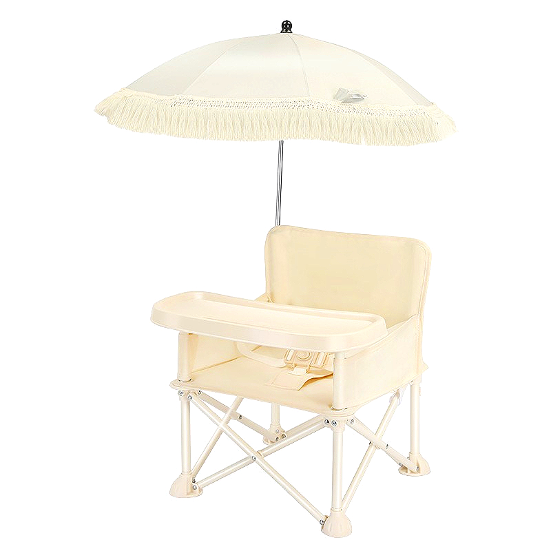 Kids Outdoor Umbrella Chair - Dziecięce krzesełko do karmienia, przenośne, składane,