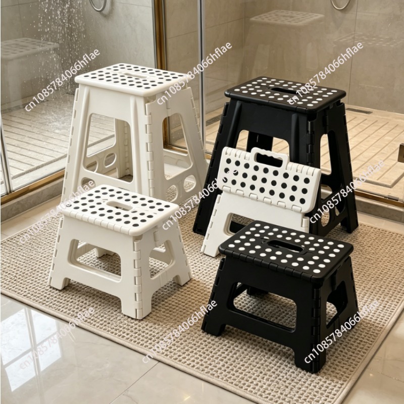 Kids Outdoor Foldable Chair - Składany stołek z grubego plastiku, przenośne