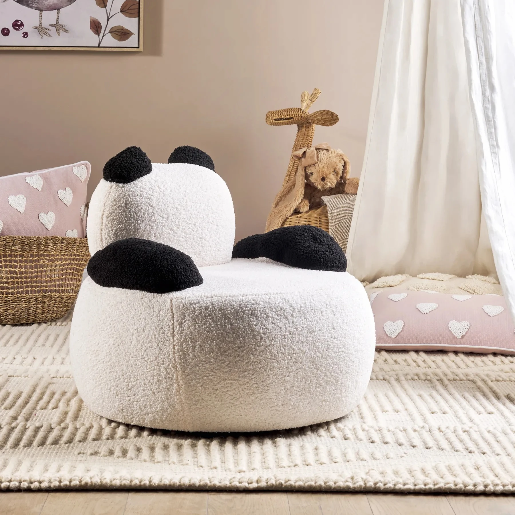 Kids Outdoor Lounge - Panda Kids Bean Bag Chair Animal