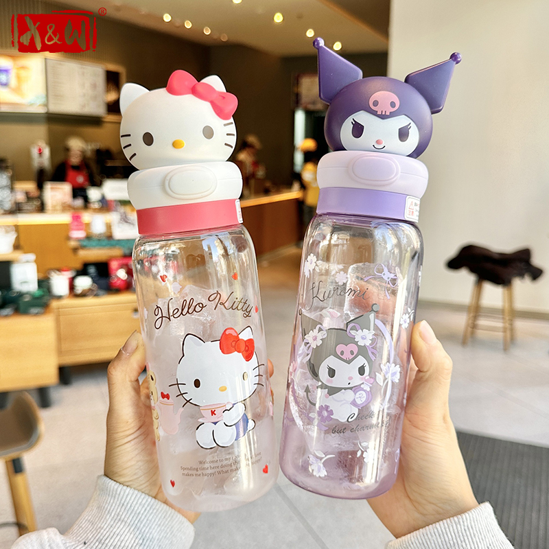 Outdoor Kid Friendly - X&W Kawaii Sanrio Przezroczysty Kubek z