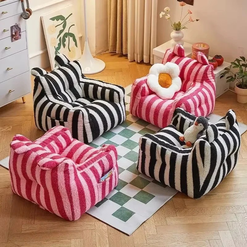 Kids Outdoor Bean Bag - Lekka sofa dla dzieci w paski
