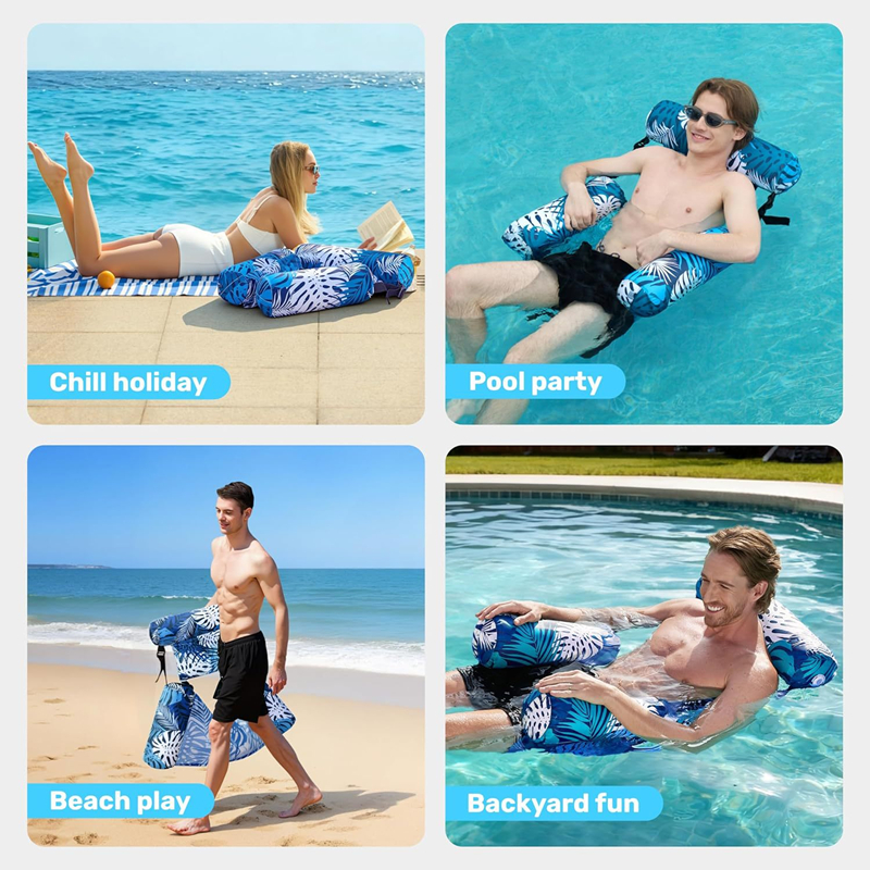 Kids Outdoor Lounge - Letnie dmuchane leżaki na zewnątrz, pontonowe