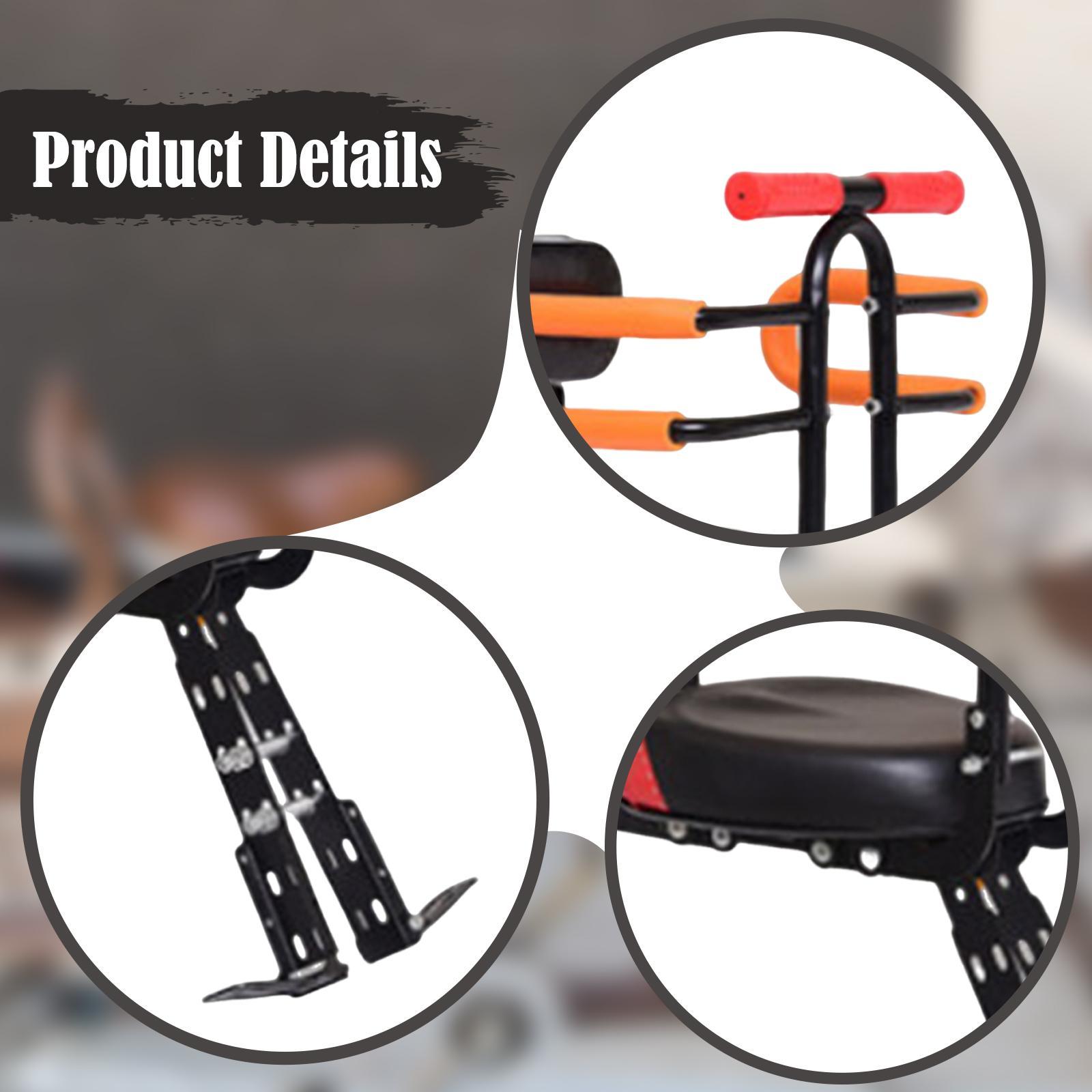 Kids Outdoor Foldable Chair - Składane siedzisko rowerowe dla dzieci z