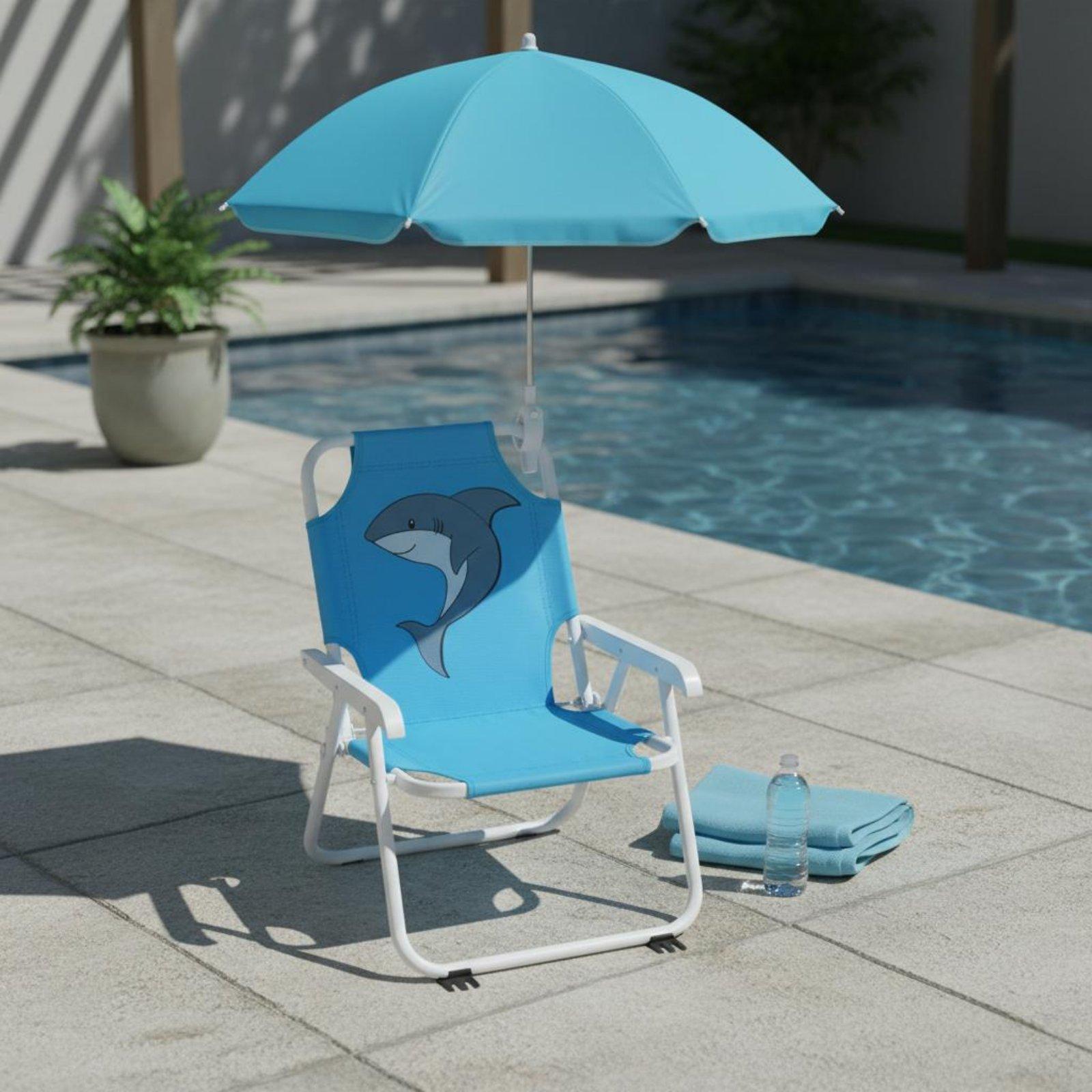Krzesło plażowe dla dzieci na  – Kids Outdoor Umbrella Chair recenzja i cena