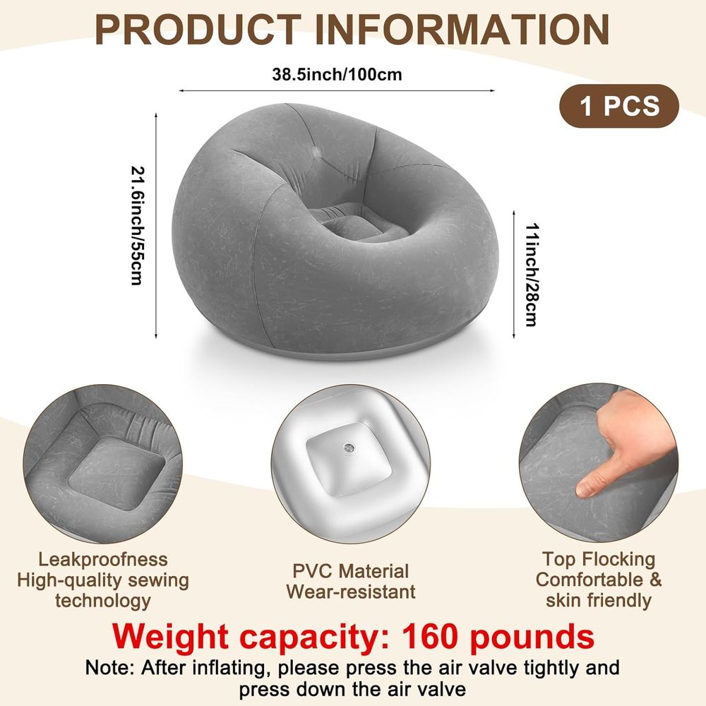 Nadmuchiwane fotele typu bean  – Kids Outdoor Bean Bag recenzja i cena
