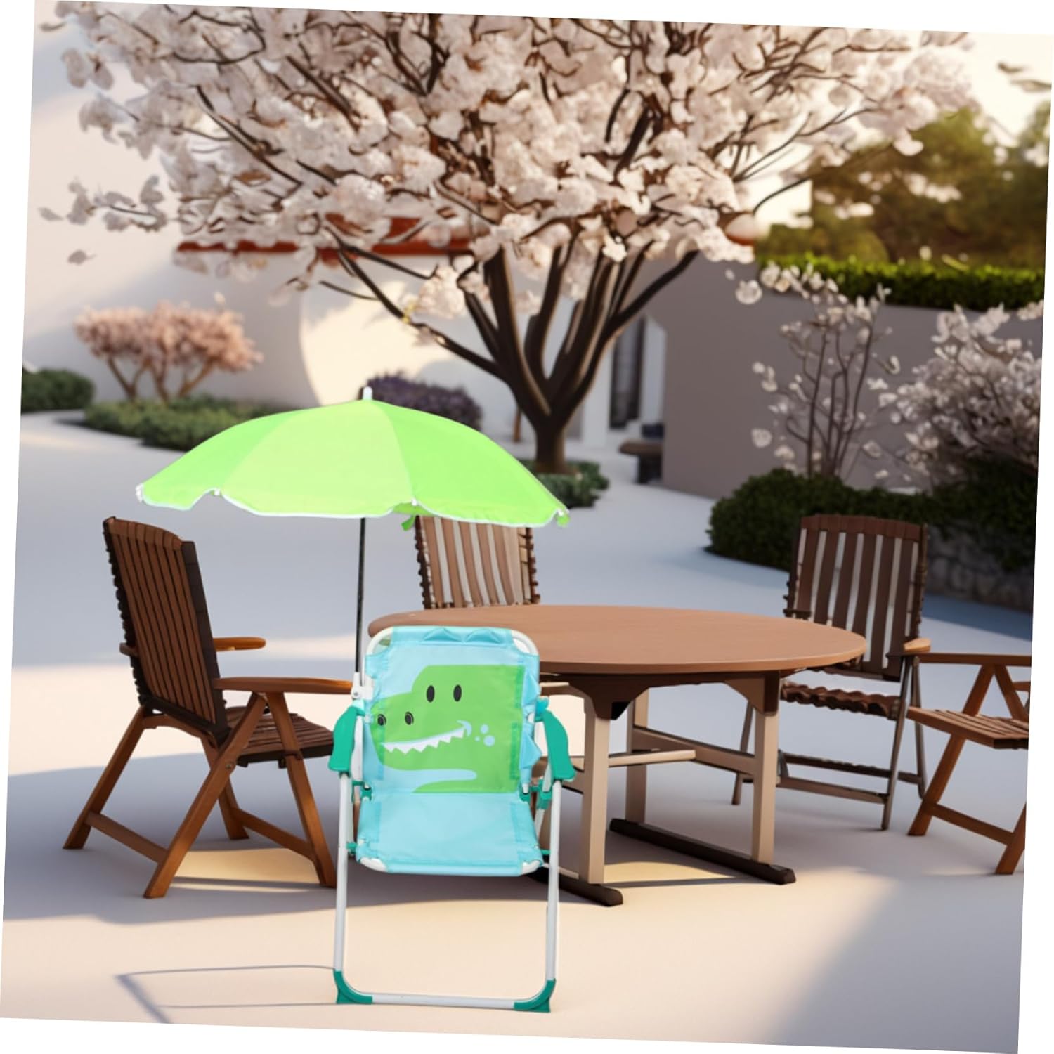 1 zestaw składane krzesło plaż – Kids Outdoor Umbrella Chair recenzja i cena