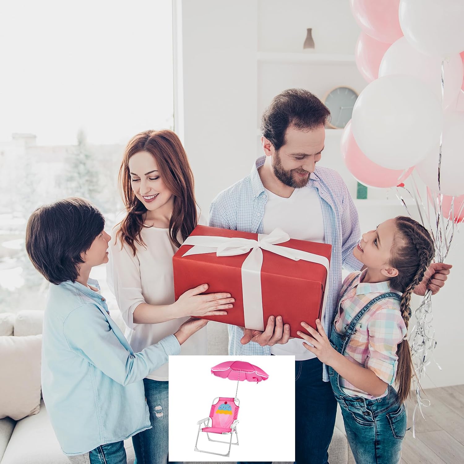 1 zestaw składane krzesło plaż – Kids Outdoor Umbrella Chair recenzja i cena