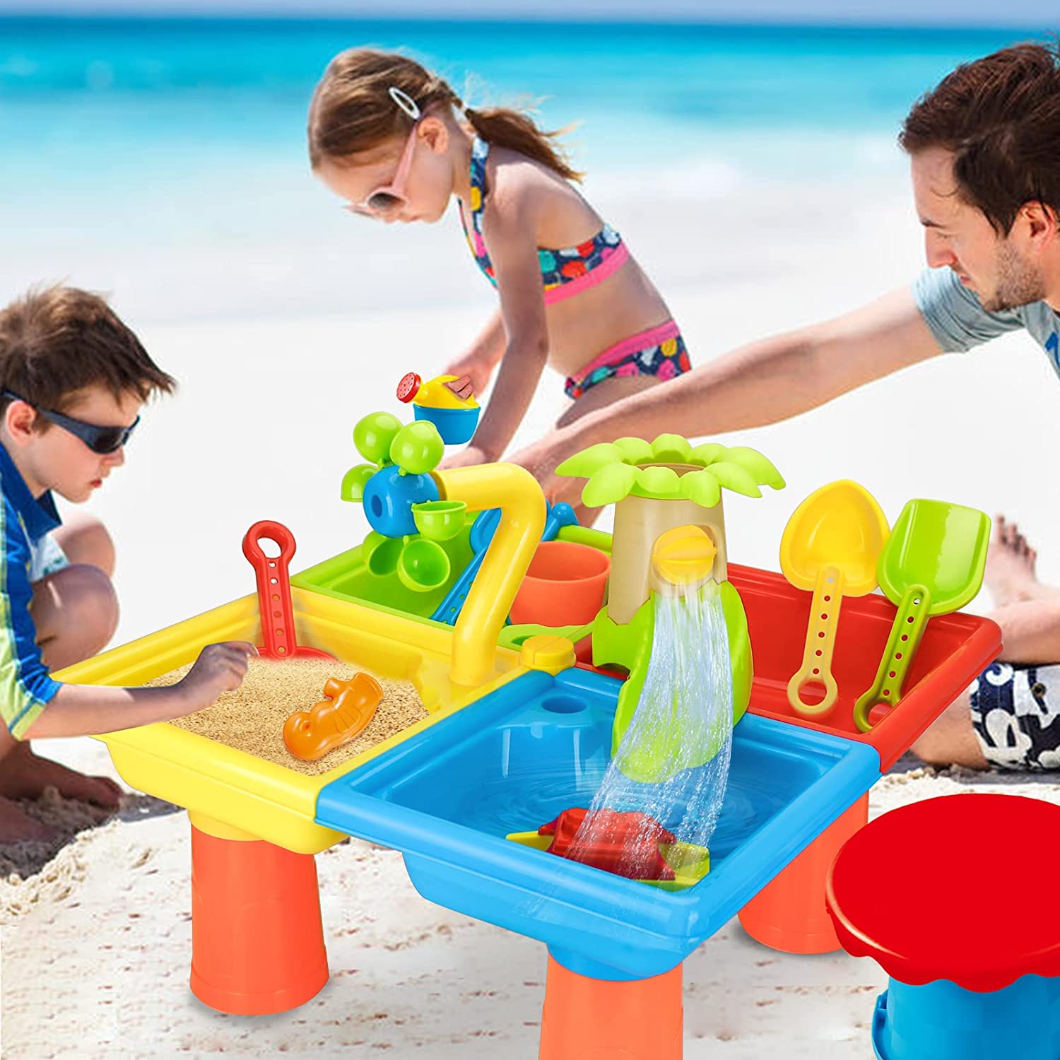 Stół plażowy z piaskiem zabawk – Kids Outdoor Nature Play recenzja i cena