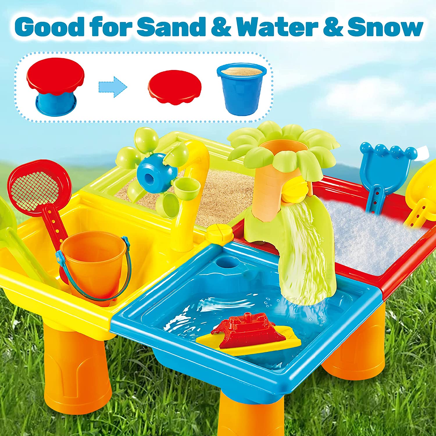 Stół plażowy z piaskiem zabawk – Kids Outdoor Nature Play recenzja i cena