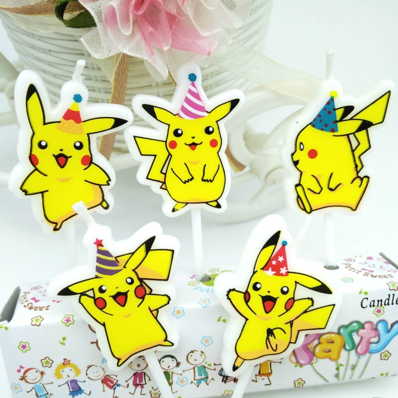 5 sztuk/partia Pokemon świeca  – Kids Outdoor Kitchen Accessories recenzja i cena