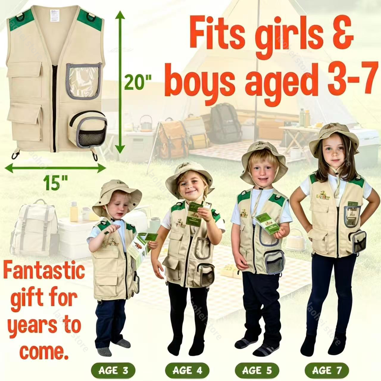 Dziecięca kamizelka i kapelusz – Kids Outdoor Set recenzja i cena
