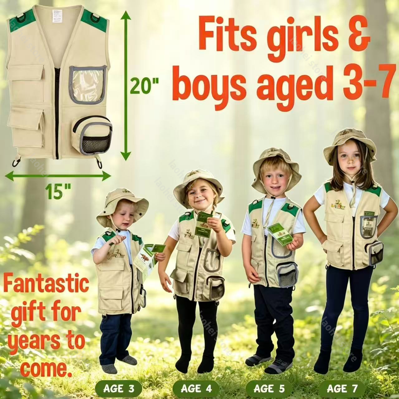 Dziecięca kamizelka i kapelusz – Kids Outdoor Set recenzja i cena