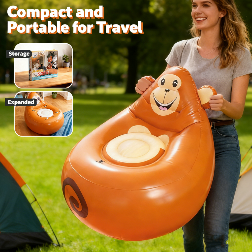 Dmuchana sofa dla dzieci z PVC – Kids Outdoor Foldable Chair recenzja i cena