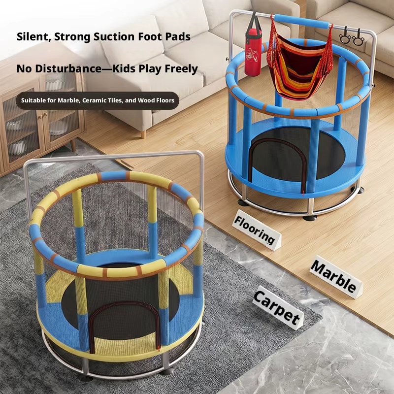 Trampolina z siatką ochronną,  – Kids Indoor Outdoor Trampoline recenzja i cena