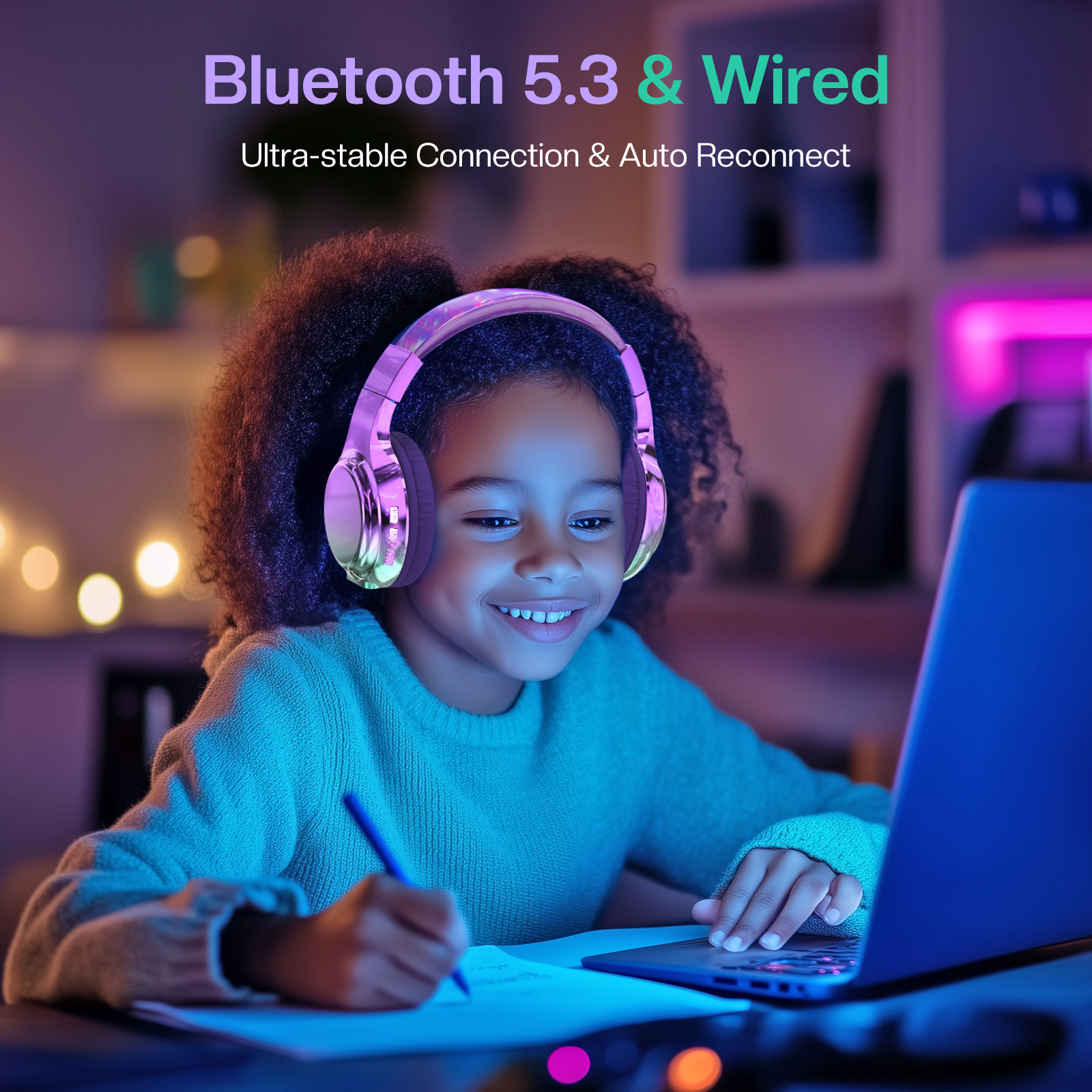 Błyszczące słuchawki Bluetooth – Kids Outdoor Music recenzja i cena