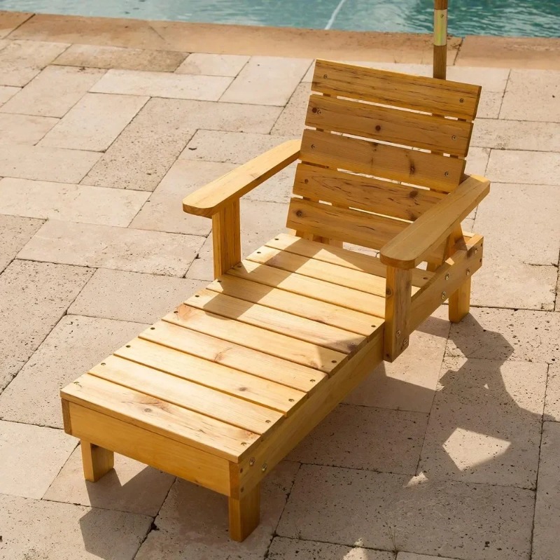 Krzesło ogrodowe drewniane, me – Kids Outdoor Umbrella Chair recenzja i cena