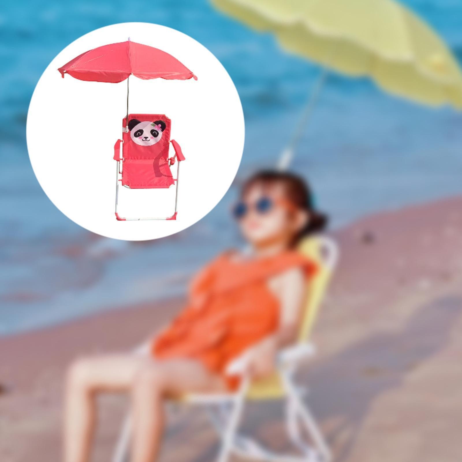 Dziecięce krzesełka plażowe z  – Kids Outdoor Umbrella Chair recenzja i cena