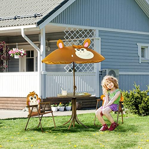 Zestaw stolik i krzesełki dla  – Kids Outdoor Folding Table recenzja i cena