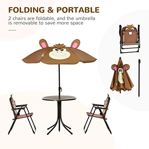 Zestaw stolik i krzesełki dla  – Kids Outdoor Folding Table recenzja i cena