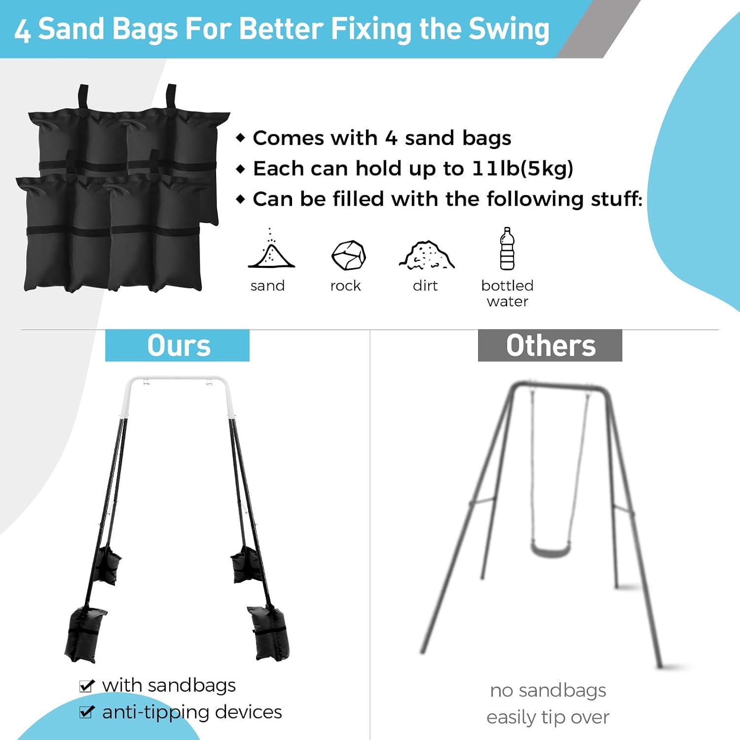 Składany stojak do huśtawki dl – Kids Outdoor Foldable Chair recenzja i cena