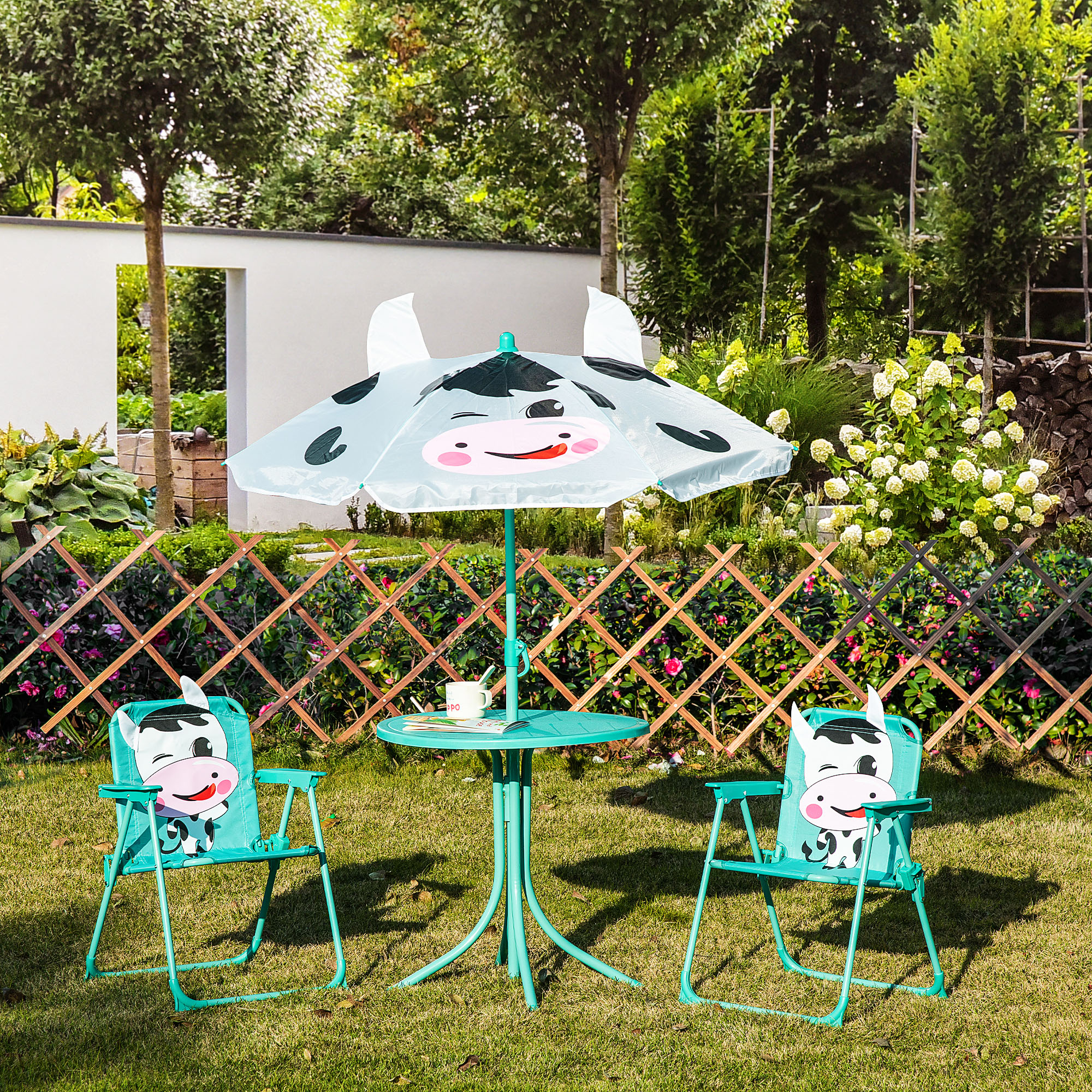 Zestaw stolików i krzeseł dla  – Kids Outdoor Folding Table recenzja i cena