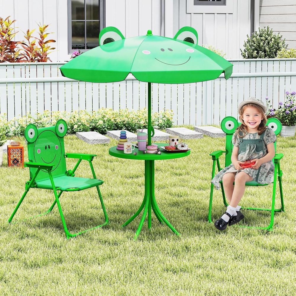 Zielony, regulowany na wysokoś – Kids Outdoor Folding Table recenzja i cena