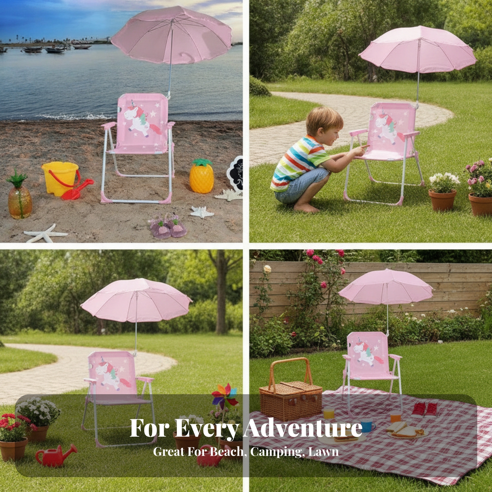 Przenośne krzesełko kempingowe – Kids Outdoor Umbrella Chair recenzja i cena