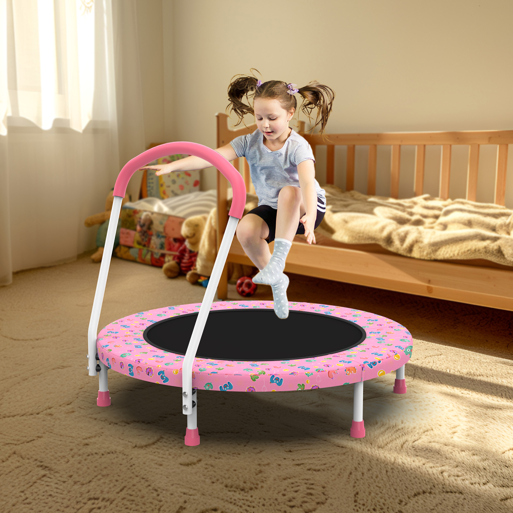 36-calowa mini trampolina dla  – Kids Indoor Outdoor Trampoline recenzja i cena
