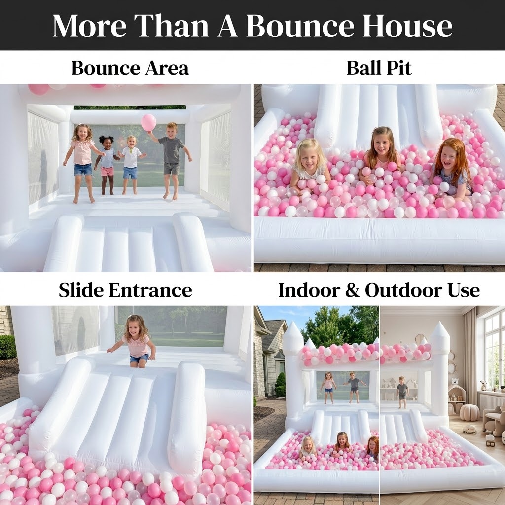 (Nadmuchiwany zamek do skakani – Kids Indoor Outdoor Trampoline recenzja i cena