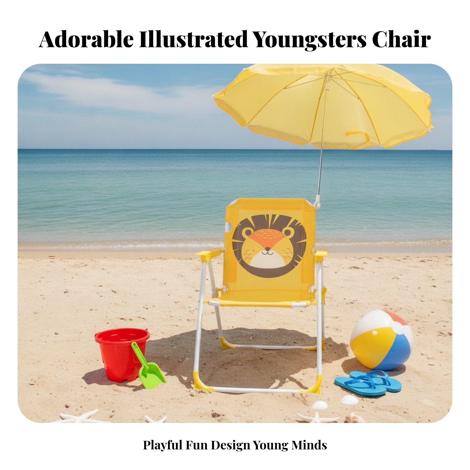 Krzesło plażowe dla dzieci z p – Kids Outdoor Umbrella Chair recenzja i cena