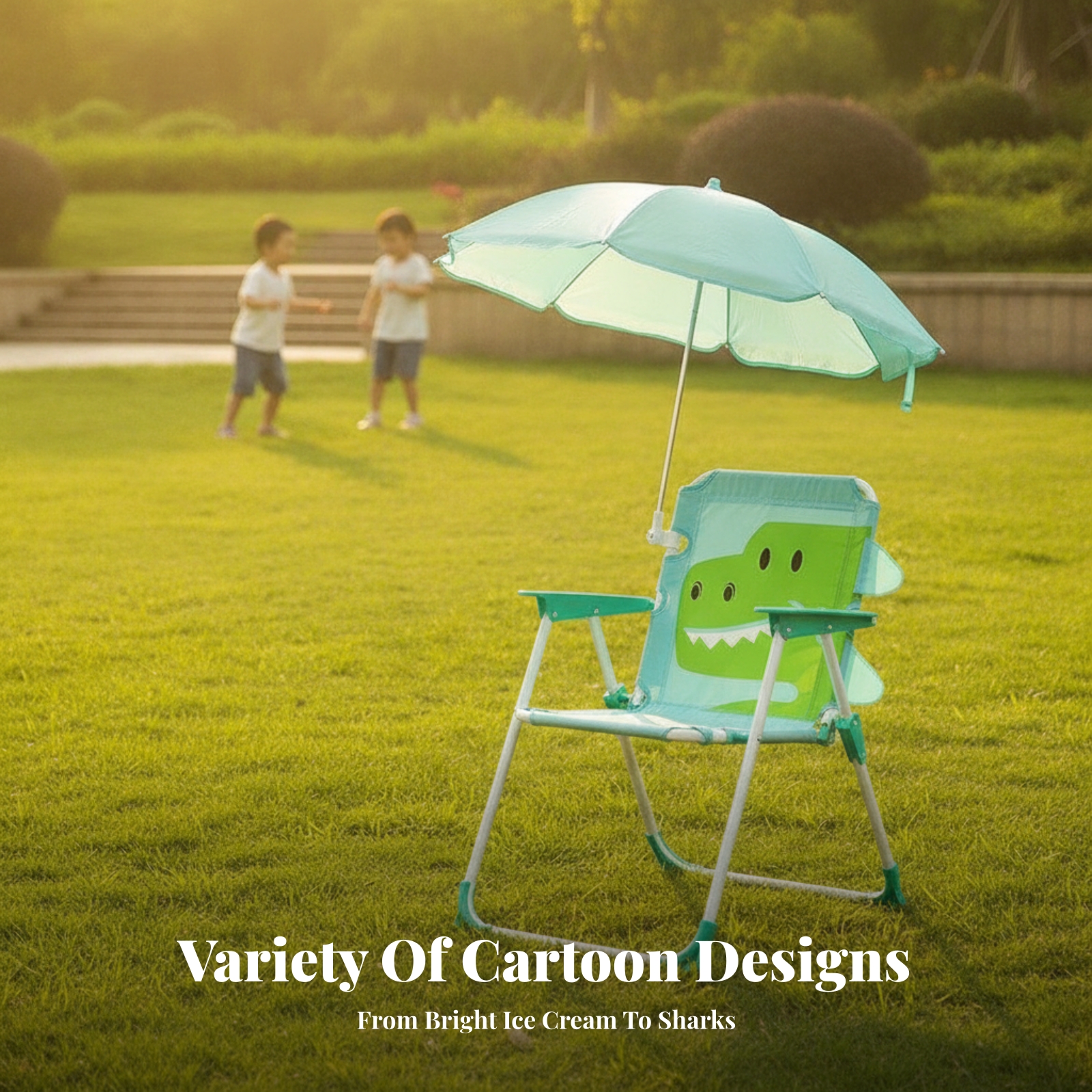 Krzesło plażowe dla dzieci z p – Kids Outdoor Umbrella Chair recenzja i cena