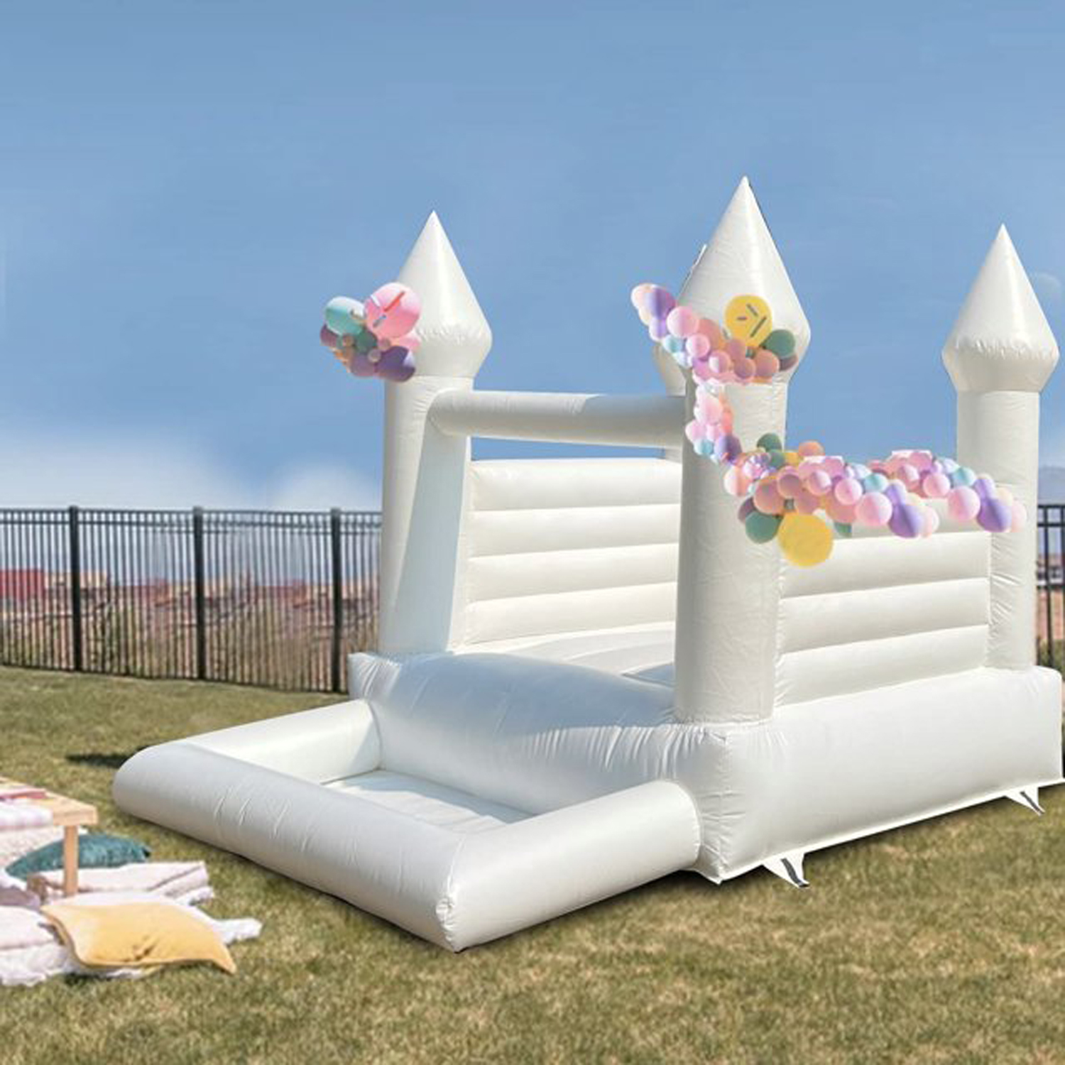Komercyjny, wytrzymały, biały, – Kids Indoor Outdoor Trampoline recenzja i cena