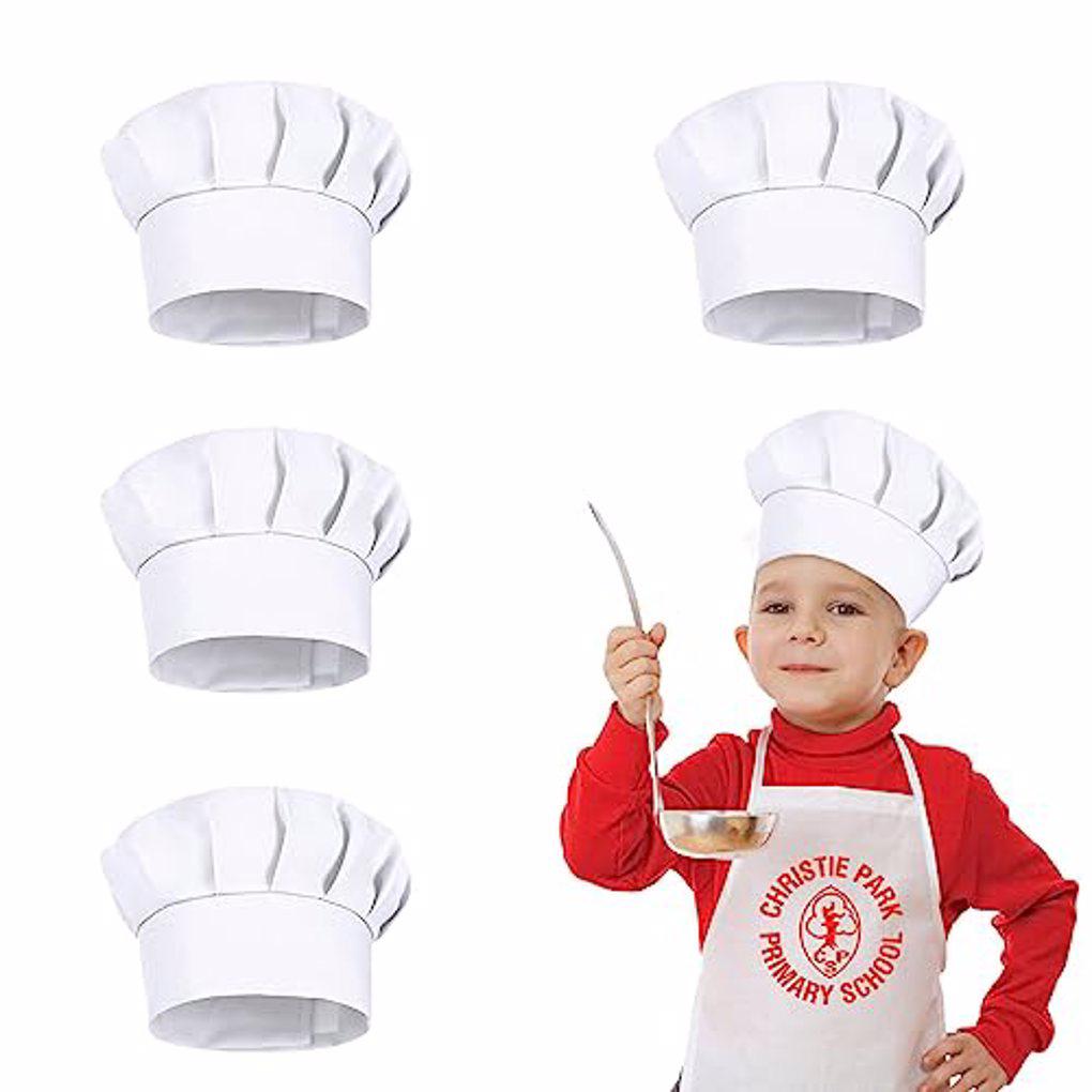 4 SZT. Białe Czapki Kucharza d – Kids Outdoor Kitchen Accessories recenzja i cena