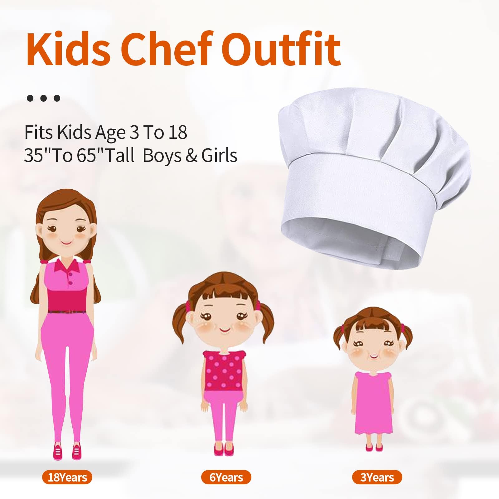 4 SZT. Białe Czapki Kucharza d – Kids Outdoor Kitchen Accessories recenzja i cena
