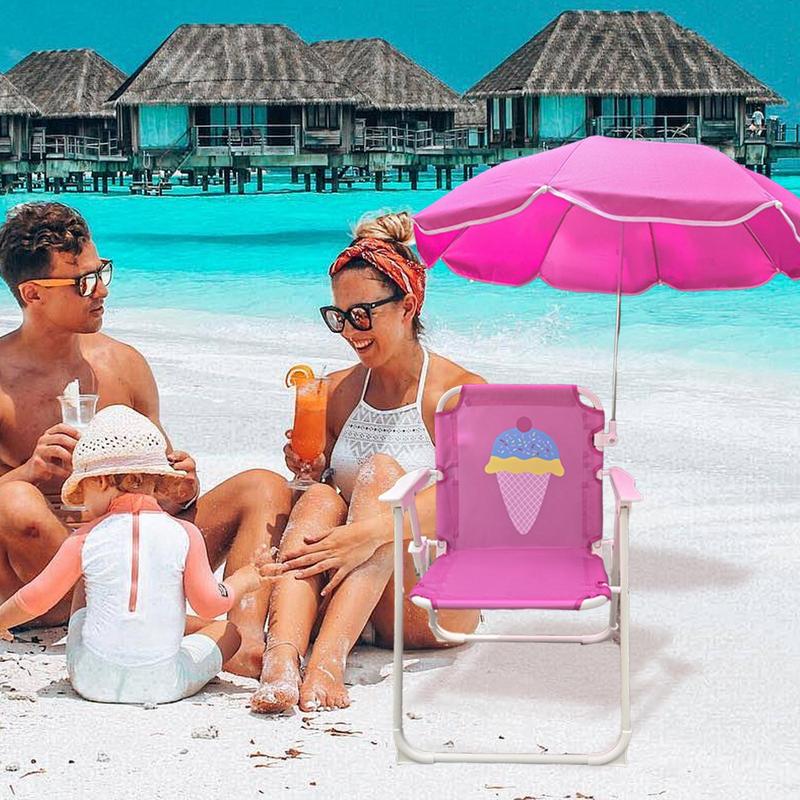 Krzesło plażowe dla dzieci z p – Kids Outdoor Umbrella Chair recenzja i cena