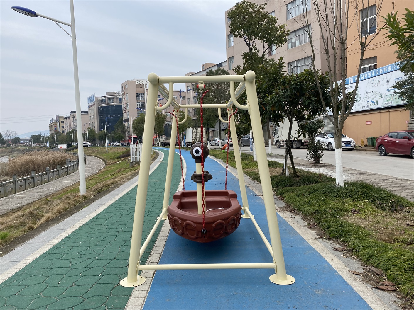 Huśtawka w kształcie statku pi – Kids Outdoor Playground recenzja i cena